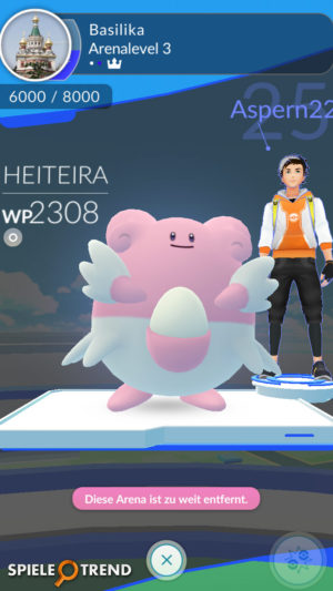 Pokémon GO: Heiteira in der Arena