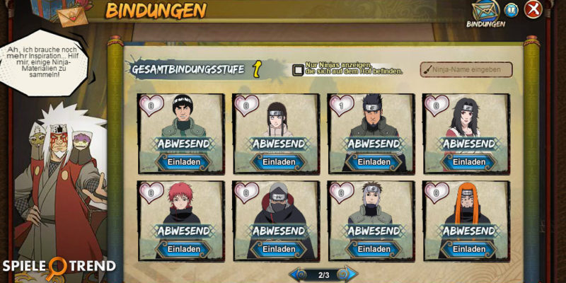 Naruto Online Bindungen 3.0