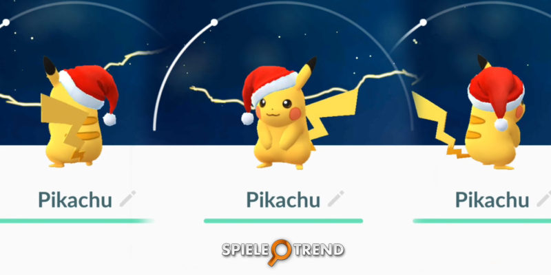 Pikachu feiert Weihnachten