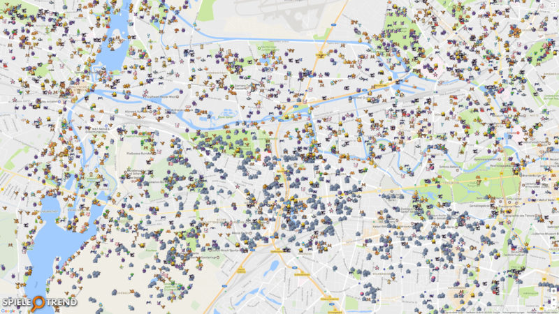 Pokémon GO Map in Berlin