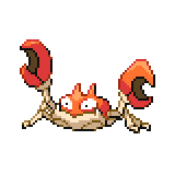 Pokémon Pokédex Nummer 98 Krabby