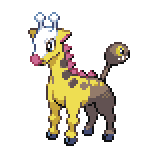 Pokémon Pokédex Nummer 203 Girafarig