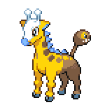 Pokémon Pokédex Nummer 203 Girafarig Shiny