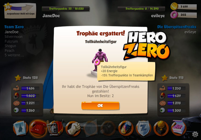 Hero Zero Kostenloses Superhelden Browsergame MMO Rollenspiel