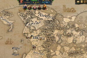 Die Map vom Pen and Paper Spiel Therian Saga