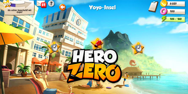 Yoyo Inseln, die neue Zone im Hero Zero Online Spiele Browsergame