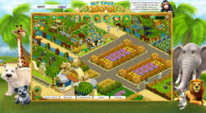 Hübsche Blumen im Zoo Onlinespiel